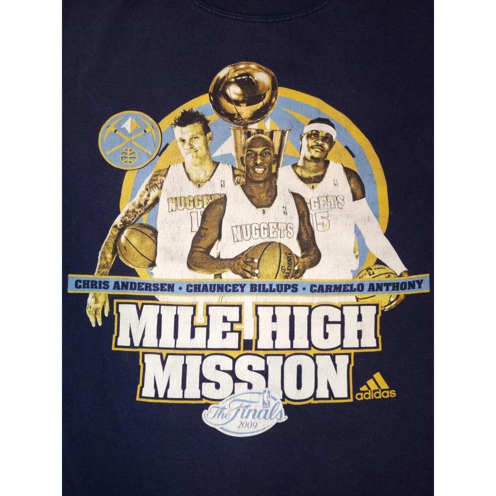 2009 Chauncey Billups Denver Nuggets Shirt Sz Large 24 Pits